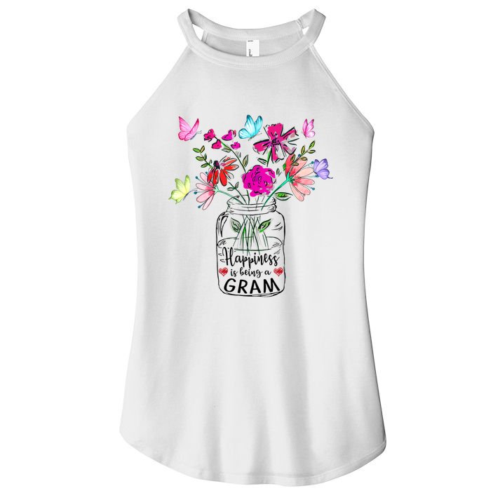 Happiness Is Being Gram Life Flower Art Gram MotherS Day Women's Perfect Tri Rocker Tank