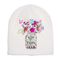 Happiness Is Being Gram Life Flower Art Gram MotherS Day Short Acrylic Beanie