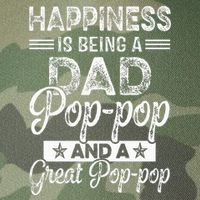 Happiness Is Being A Dad PopPop And A Great PopPop Legacy Tie Dye Trucker Hat
