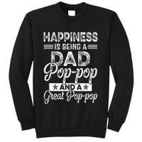 Happiness Is Being A Dad PopPop And A Great PopPop Sweatshirt