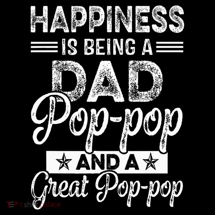Happiness Is Being A Dad PopPop And A Great PopPop Bucket Hat