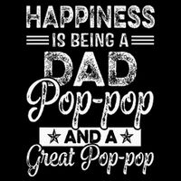 Happiness Is Being A Dad PopPop And A Great PopPop 16 in Basic Backpack