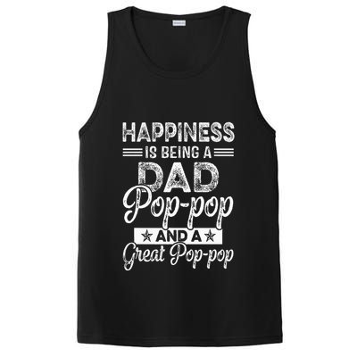 Happiness Is Being A Dad PopPop And A Great PopPop PosiCharge Competitor Tank