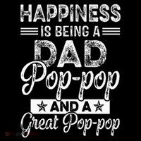 Happiness Is Being A Dad PopPop And A Great PopPop Crop Top