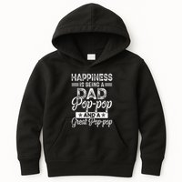Happiness Is Being A Dad PopPop And A Great PopPop Kids Hoodie