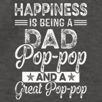 Happiness Is Being A Dad PopPop And A Great PopPop Vector Backpack