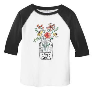 Happiness Is Being Gaga Life Flower Artgrandma Toddler Fine Jersey T-Shirt