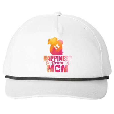 Happiness Is Being A Mom T Snapback Five-Panel Rope Hat