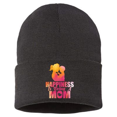 Happiness Is Being A Mom T Sustainable Knit Beanie