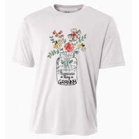 Happiness Is Being Granny Life Flower Artgrandma Cooling Performance Crew T-Shirt