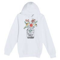 Happiness Is Being Granny Life Flower Artgrandma Premium Pullover Hoodie