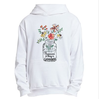 Happiness Is Being Granny Life Flower Artgrandma Urban Pullover Hoodie