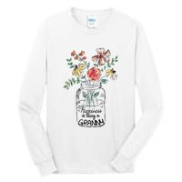 Happiness Is Being Granny Life Flower Artgrandma Tall Long Sleeve T-Shirt