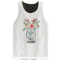 Happiness Is Being Granny Life Flower Artgrandma Mesh Reversible Basketball Jersey Tank