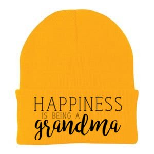 Happiness Is Being A Grandma Nana Family Great Gift Knit Cap Winter Beanie