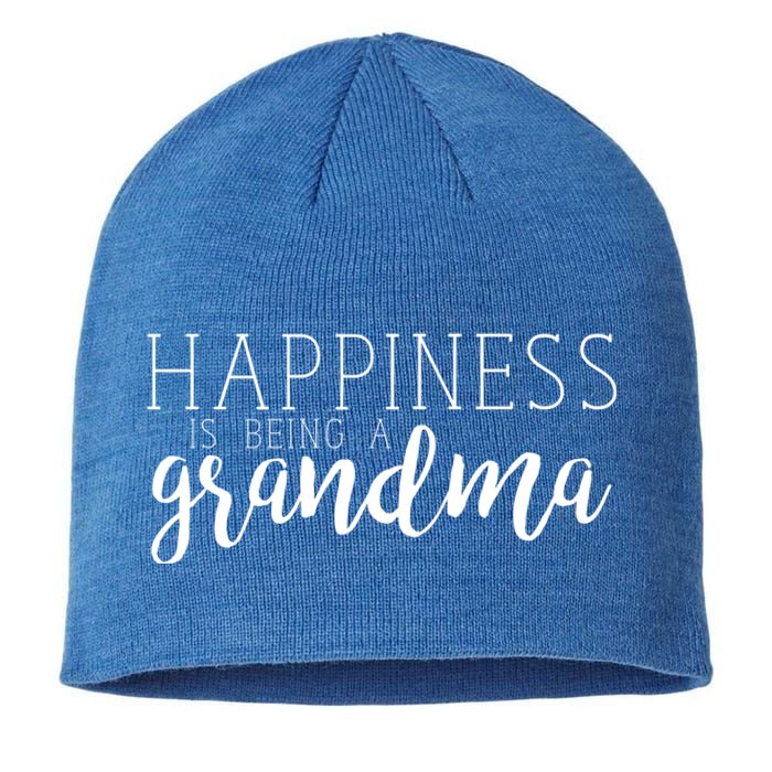 Happiness Is Being A Grandma Nana Family Great Gift Sustainable Beanie