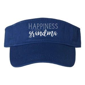 Happiness Is Being A Grandma Nana Family Great Gift Valucap Bio-Washed Visor