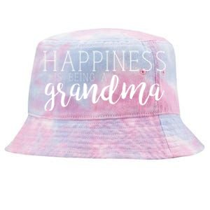 Happiness Is Being A Grandma Nana Family Great Gift Tie-Dyed Bucket Hat