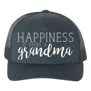 Happiness Is Being A Grandma Nana Family Great Gift Yupoong Adult 5-Panel Trucker Hat