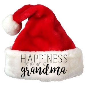 Happiness Is Being A Grandma Nana Family Great Gift Premium Christmas Santa Hat