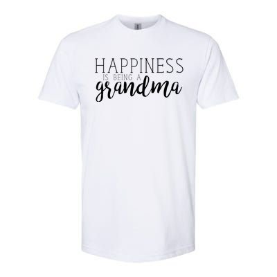 Happiness Is Being A Grandma Nana Family Great Gift Softstyle CVC T-Shirt