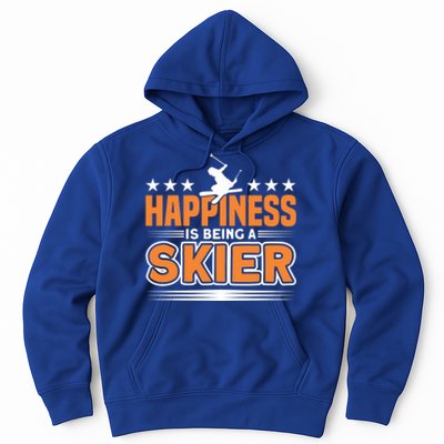 Happiness Is Being A Skier Ski Skiing Cute Gift Hoodie