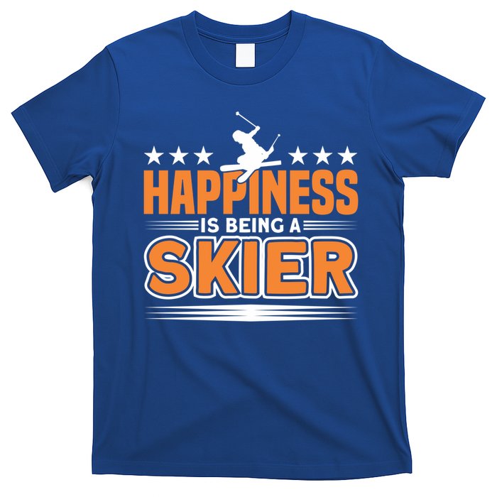 Happiness Is Being A Skier Ski Skiing Cute Gift T-Shirt