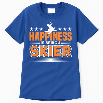 Happiness Is Being A Skier Ski Skiing Cute Gift Tall T-Shirt