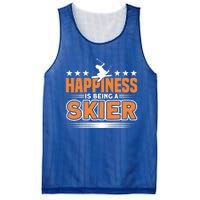 Happiness Is Being A Skier Ski Skiing Cute Gift Mesh Reversible Basketball Jersey Tank