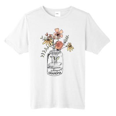 Happiness Is Being Grandma Life Flower Artgrandma Tall Fusion ChromaSoft Performance T-Shirt