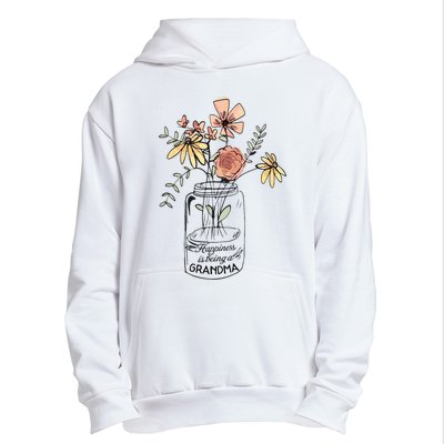 Happiness Is Being Grandma Life Flower Artgrandma Urban Pullover Hoodie