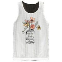 Happiness Is Being Grandma Life Flower Artgrandma Mesh Reversible Basketball Jersey Tank