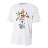 Happiness Is Being Grandma Life Flower Artgrandma Performance Sprint T-Shirt