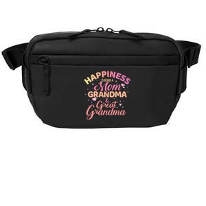 Happiness Is Being A Mom Grandma And Great Grandma Gift Crossbody Pack