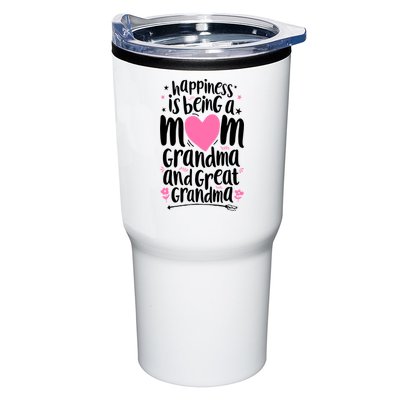 Happiness Is Being A Mom Grandma And Great Grandma Tumbler