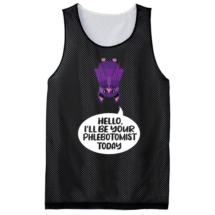 Hey Ill Be Your Phlebotomist Today Phlebotomy Medical Tech Mesh Reversible Basketball Jersey Tank