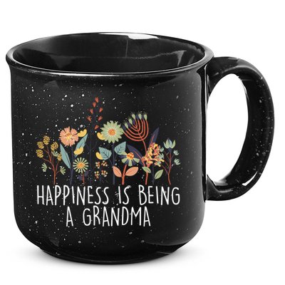 Happiness Is Being Grandma Wildflower Grandma MotherS Day Meaningful Gift 15oz Campfire Ceramic Mug