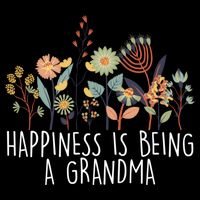 Happiness Is Being Grandma Wildflower Grandma MotherS Day Meaningful Gift Flat Bill Trucker Hat