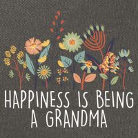 Happiness Is Being Grandma Wildflower Grandma MotherS Day Meaningful Gift Cotton Canvas Backpack