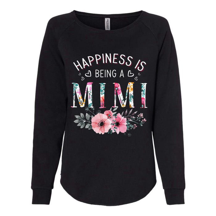 Happiness is being a Mimi Funny Mimi Mother's Day Womens California Wash Sweatshirt