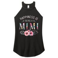 Happiness is being a Mimi Funny Mimi Mother's Day Women's Perfect Tri Rocker Tank