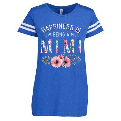 Happiness is being a Mimi Funny Mimi Mother's Day Enza Ladies Jersey Football T-Shirt