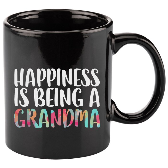 Happiness Is Being A Grandma Mothers Day 11oz C Handle Ceramic Mug