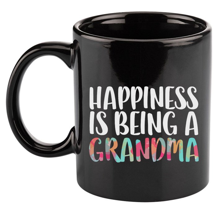 Happiness Is Being A Grandma Mothers Day 11oz C Handle Ceramic Mug