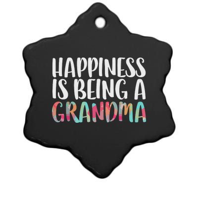 Happiness Is Being A Grandma Mothers Day Ceramic Star Ornament