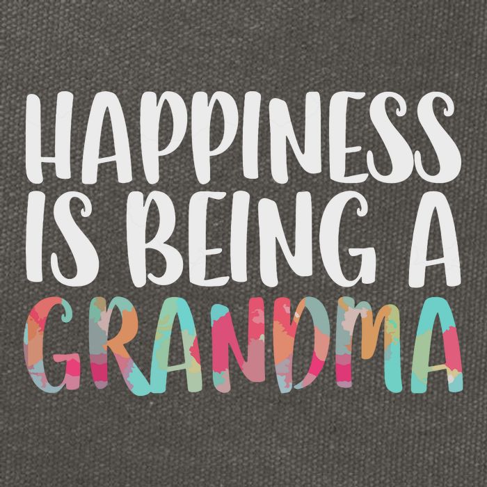 Happiness Is Being A Grandma Mothers Day Cotton Canvas Backpack