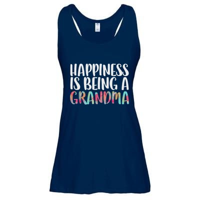 Happiness Is Being A Grandma Mothers Day Ladies Essential Flowy Tank