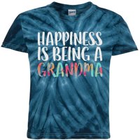 Happiness Is Being A Grandma Mothers Day Kids Tie-Dye T-Shirt