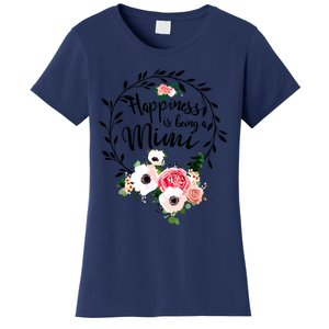 Happiness Is Being A Mimi Floral Decoration Women's T-Shirt