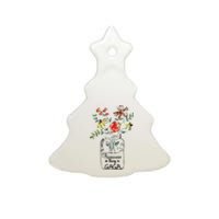 Happiness Is Being Gaga Life Flower Artgrandma Ceramic Tree Ornament